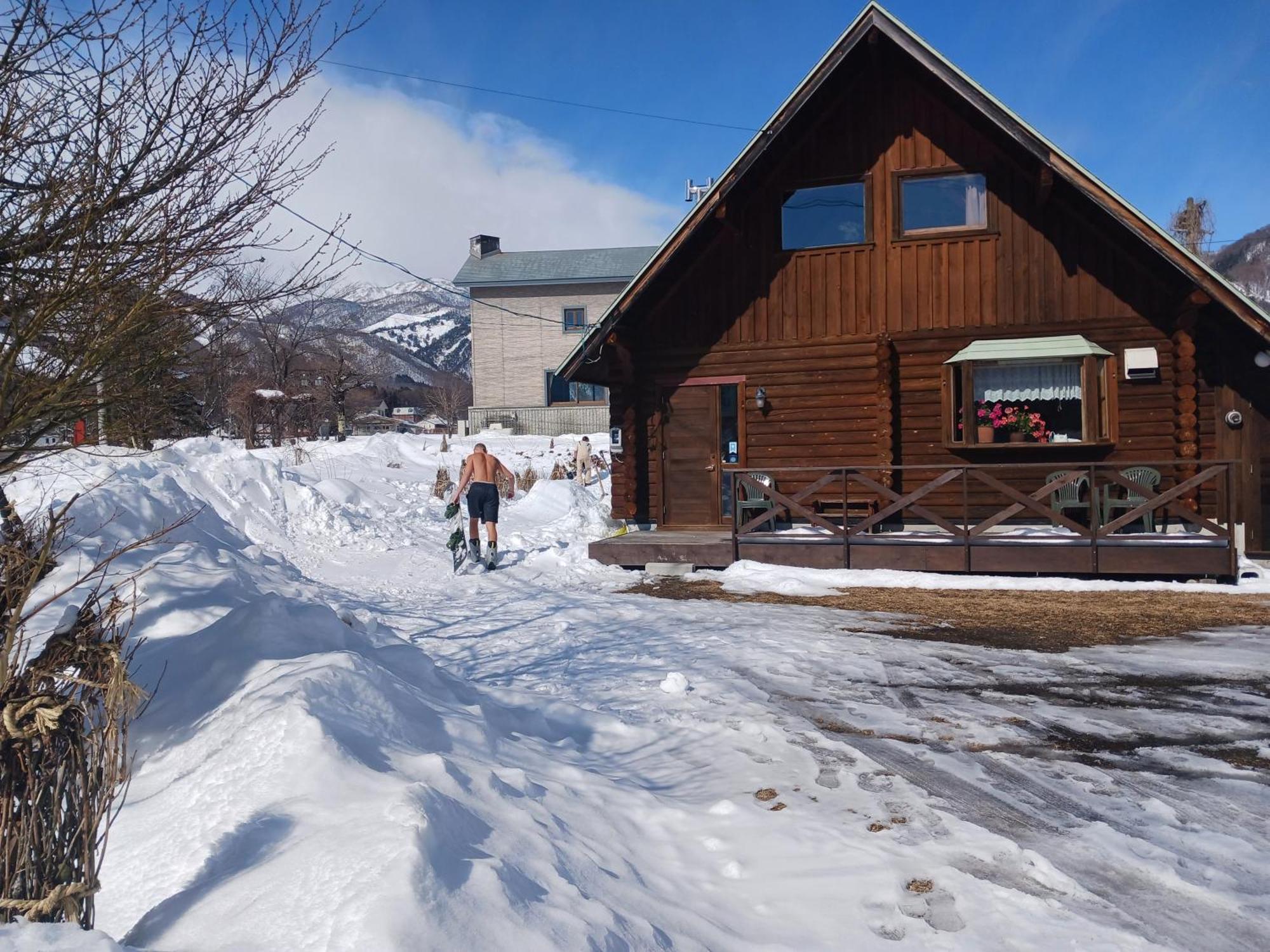 Log Cottage Villa Happo Hakuba Ngoại thất bức ảnh